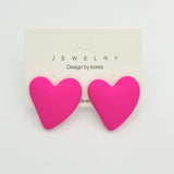 Heart-shaped Earrings Acrylic Simple Advanced – Useful Gifts — 13