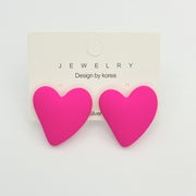 Heart-shaped Earrings Acrylic Simple Advanced – Useful Gifts — 13