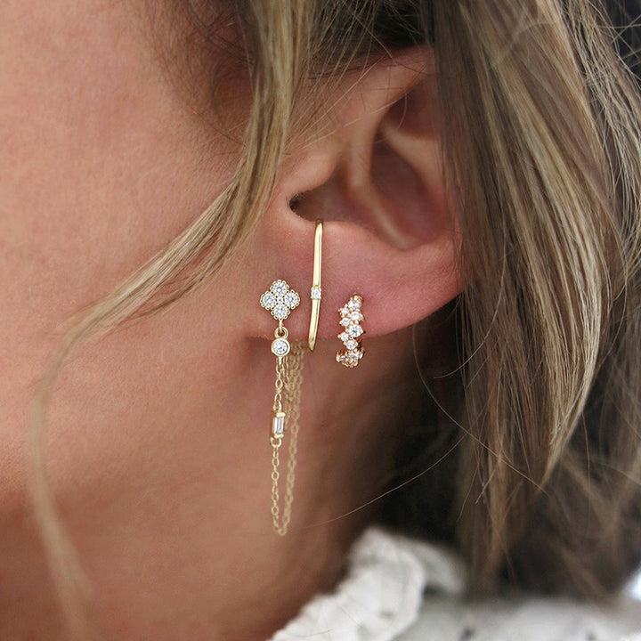 European And American Luxury Zircon Stud Earrings – Holiday Gift Ideas — 1