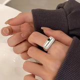 Geometric Squares Letters Ring Women's Fashion – Stylish Gifts — 5