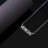 Wednesday Alphabet Stainless Steel Pendant – Jewelry Gift Ideas — 2