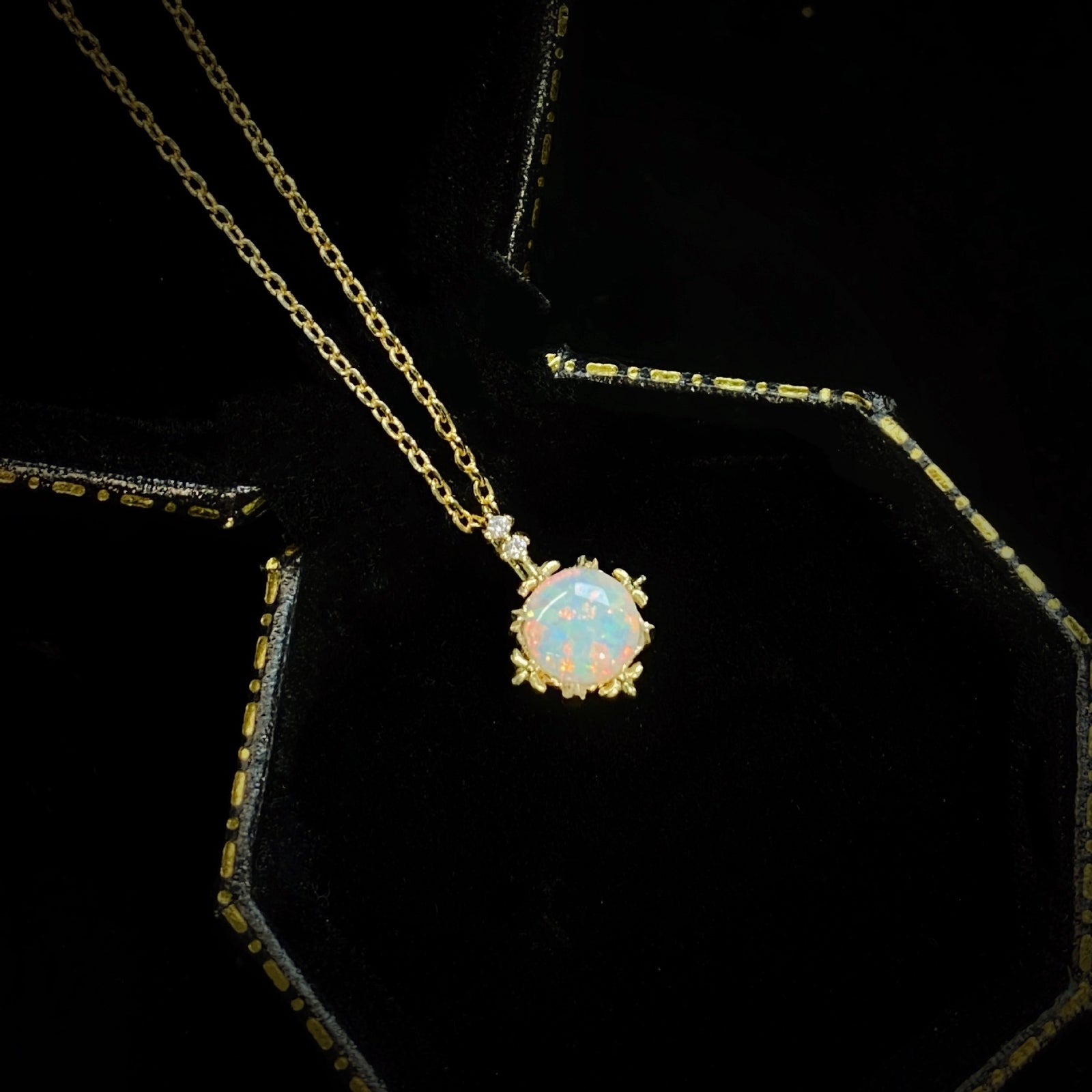 Opal Court Style Glow Gold Plated 14k Yellow Gold – Jewelry Gift Ideas — 1