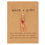 Dolphin Natural Stone Paper Card Necklace – Jewelry Gift Ideas — 17