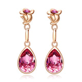 European And American Rose Flower Earrings Are – Everyday Gifts — 6