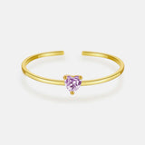 S925 Sterling Silver 5-color Love Thin Body Ring – Gifts for Couples — 10