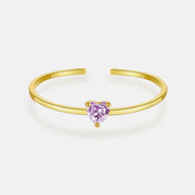 S925 Sterling Silver 5-color Love Thin Body Ring – Gifts for Couples — 10