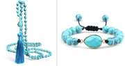Water Drop Pendant Necklace Wooden Bead Long – Jewelry Gift Ideas — 3