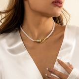 Snake Tail Biting Full Diamond Curved Necklace – Jewelry Gift Ideas — 7