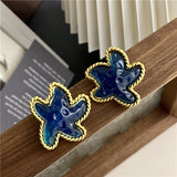 Women Girl Vintage Blue Crystal Earrings – Gifts for Her — 3
