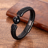 Stainless Steel Magnet Buckle Braided Leather – Jewelry Gift Ideas — 1