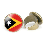 Asian National Flags Vintage Open Ring – Unique Gift Ideas — 7