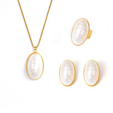 Fritillary Pendant Clavicle Necklace Ring – Jewelry Gift Ideas — 2