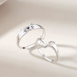 Lovers' Small Lovely Cat Claw Pair Simple Ring – Cat Lover Gifts — 5