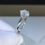 Moissanite White D Color High Clarity Ring – Stylish Gifts — 8
