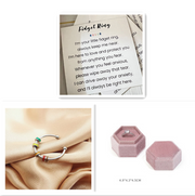 Drip Oil Spinning Bead Anxiety Ring – Stylish Gifts — 9