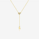 925 Sterling Silver Pull-out Love Y Necklace – Jewelry Gift Ideas — 5