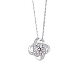 S925 Silver Heart Of Eternity Clover Necklace – Jewelry Gift Ideas — 7