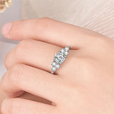 Princess Ring Silver Anti-real Diamond Ring Inlaid – Small Gift Ideas — 1