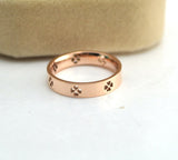 Clover Ring Women's Rose Gold Titanium Steel – Jewelry Gift Ideas — 5