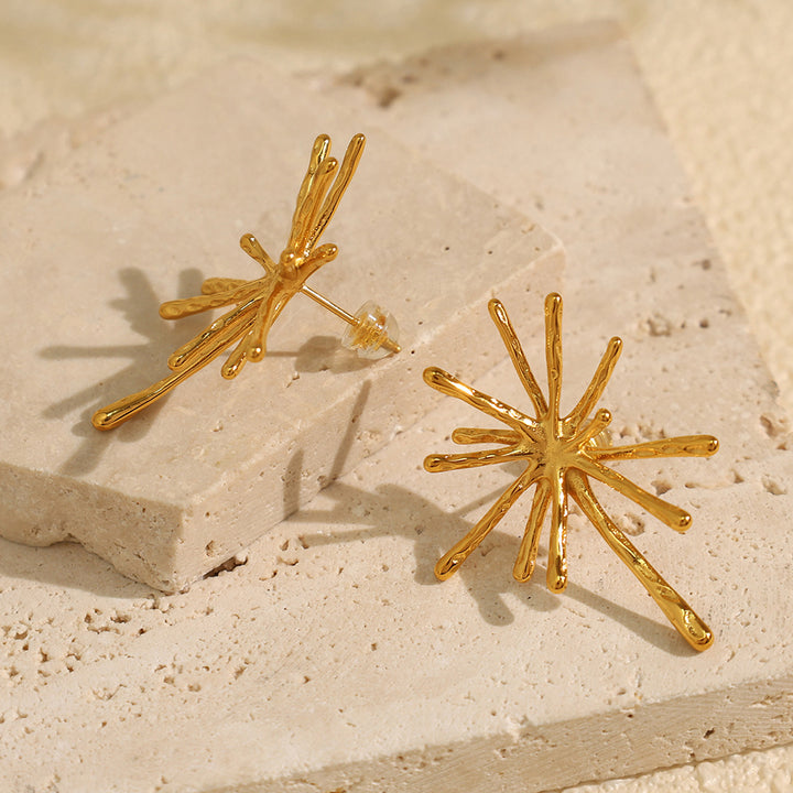 Fireworks Korean Style Niche Designer Stud Earrings – Stylish Gifts — 1