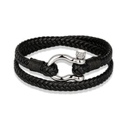 Navy Anchor Chain Genuine Leather Vachette Clasp – Jewelry Gift Ideas — 6