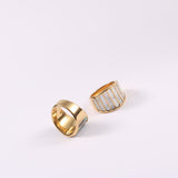 Fashion White Shell Mother Natural Abalone Shell Ring – Stylish Gifts — 5
