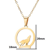 Niche Design Hollow Circle Wolf Pendant Graceful – Jewelry Gift Ideas — 8
