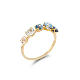 925 Silver Blue Gradual Topaz Ring – Thoughtful Gifts — 4