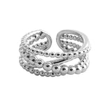 Women's Braided Winding Multi-layer Cross Ring – Gifts for Her — 11