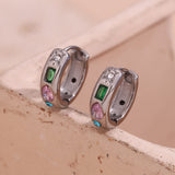 Geometric Micro-inlaid Water Drop Zircon Earrings – Unique Gift Ideas — 13