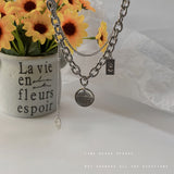 Hip Hop Style Round Card Letter Necklace Men – Jewelry Gift Ideas — 4