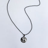 Yin Yang Rose Flower Stainless Steel Necklace – Jewelry Gift Ideas — 4