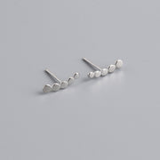 Simple Round Point S925 Sterling Silver Earrings – Useful Gifts — 3