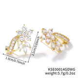 Women's Colorful Zircon Crystal Stud Earrings – Gifts for Her — 5