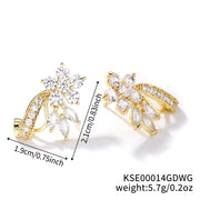 Women's Colorful Zircon Crystal Stud Earrings – Gifts for Her — 5