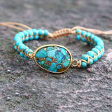 Ethnic Lake Blue Turquoise Accessories Bracelet – Stylish Gifts — 1