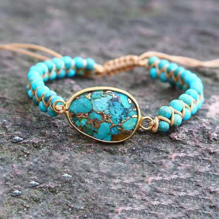 Ethnic Lake Blue Turquoise Accessories Bracelet – Stylish Gifts — 1
