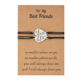 Stainless Steel Letter Friendship Hand-woven Card – Jewelry Gift Ideas — 5