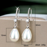 Women's Elegant Drop-shaped Imitation Pearl Long – Gifts for Her — 3