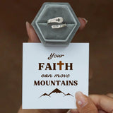 S925 Sterling Silver Faith Cross Zircon Ring – Meaningful Gifts — 2