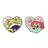 Creative Cartoon Cute Heart-shaped Girl Brooch – Jewelry Gift Ideas — 4