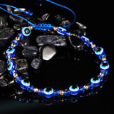 Rainbow Eye Crystal Bead Pull Adjustable Bracelet – Jewelry Gift Ideas — 1