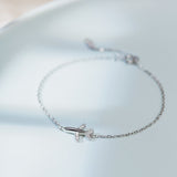 Versatile Simple Diamond Paper Airplane Bracelet – Jewelry Gift Ideas — 1