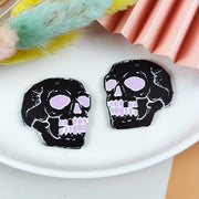 Ghost Bat Skull Poison Bottle Handmade Earrings – Stylish Gifts — 2