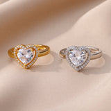 Elegant And Luxurious Heart-shaped Personalized Ring – Stylish Gifts — 5