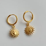 18K Gold Earrings Temperament Light Luxury Sun – Jewelry Gift Ideas — 5