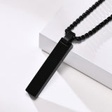 Stainless Steel Roman Numeral Rectangular Bar – Jewelry Gift Ideas — 14