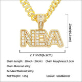 Square Diamond Patchwork Letter Pendant Necklace – Jewelry Gift Ideas — 7