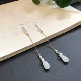 Glass Drop Tassel Earrings Accessories – Stylish Gifts — 6