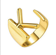 Women's Personality Fashion 26 English Letters Ring – Stylish Gifts — 11